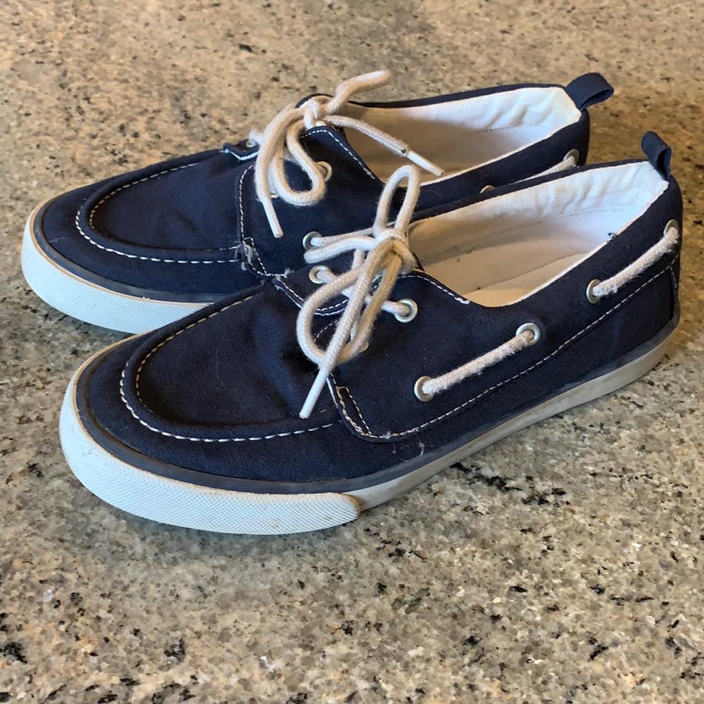Gymboree Navy Boat Shoes